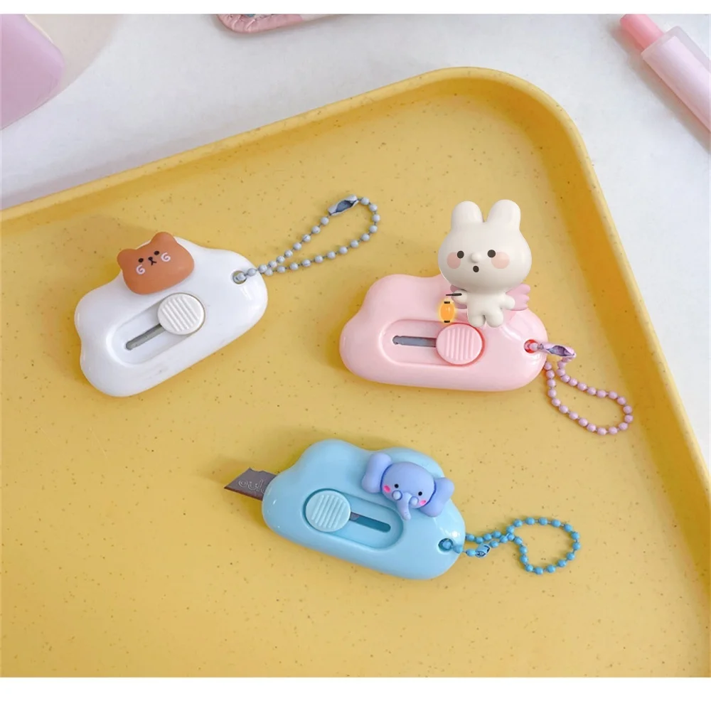 Cloud-Shape Mini Portable Utility Knife Cute Animal Box Opener Paper Cutting Hand Account Tool Express Envelope Opening Knife