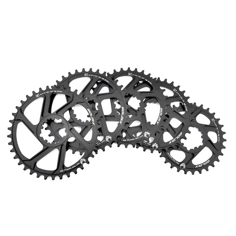 GOLDIX For 3 nails Bicycle Chainring 0/3/6mm Offset 30/32/34/36/38T MTB Bike Chainwheel For  XX1 X9 XO X01 G X NX Direct Mo