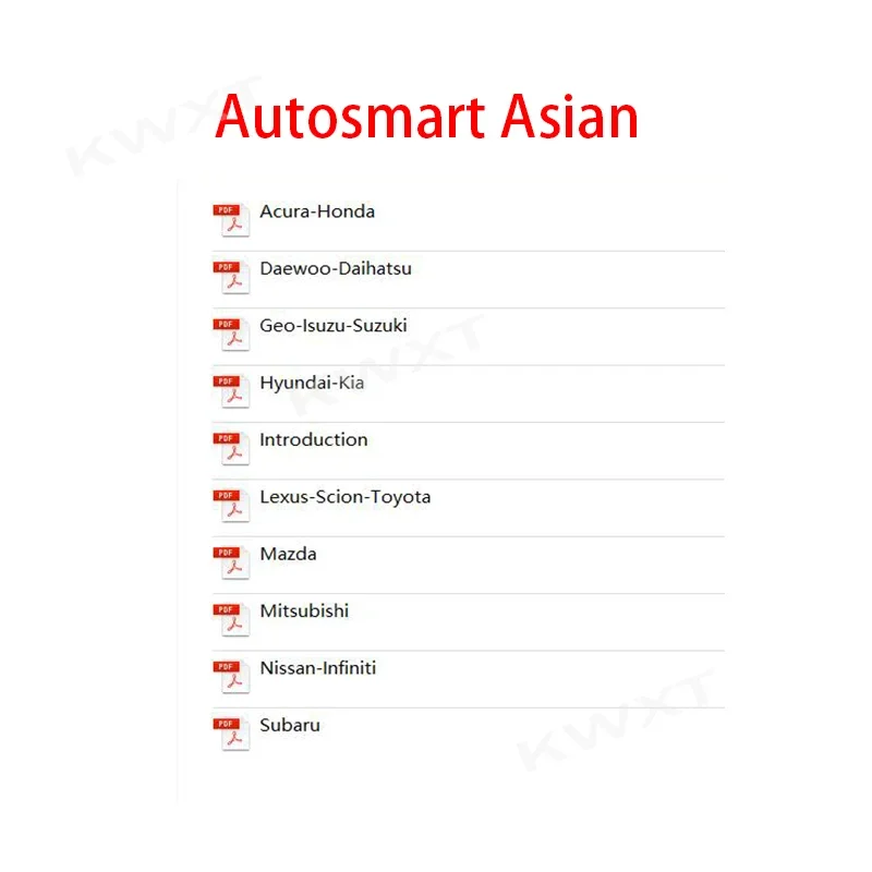 Repair Manual Auto-Smart 3 Set - Asian, European & Domestic Updated Models Information Service for Transponders Lock smith Set