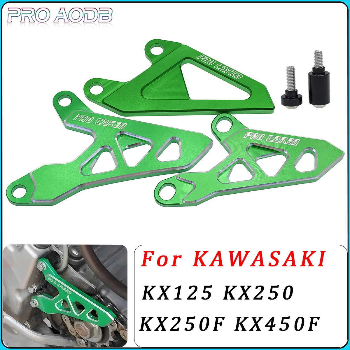 

For Kawasaki D-TRACKER KX125 KX250 RMZ KX250F KX450F KX 125 250 250F 450F KLX250 CNC Front Sprocket Cover Chain Protector Guard