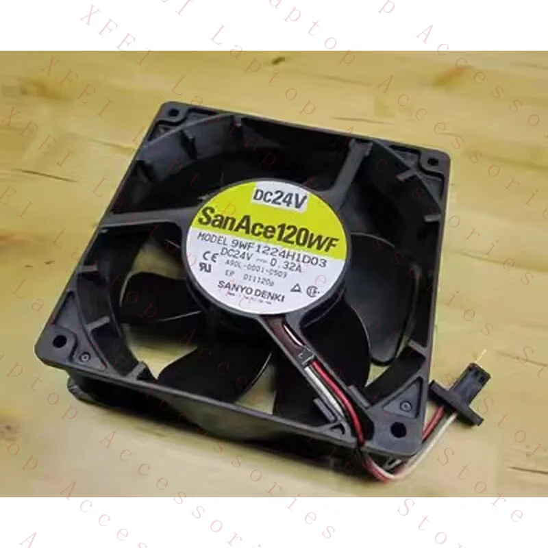 

C for Sanyo 9WF1224H1D03 DC24V 0.32A 3-Pin Cooling Fan