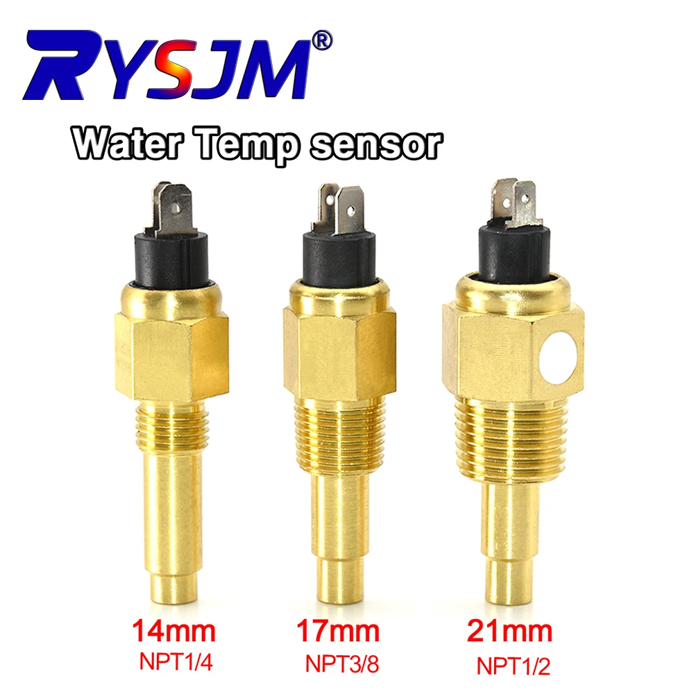 

Universal 12mm 14mm 16mm 17mm 21mm Temperature Sensor with Temp Alarm Water 120c for Car Auto Truck Racing Water Temp Gauge