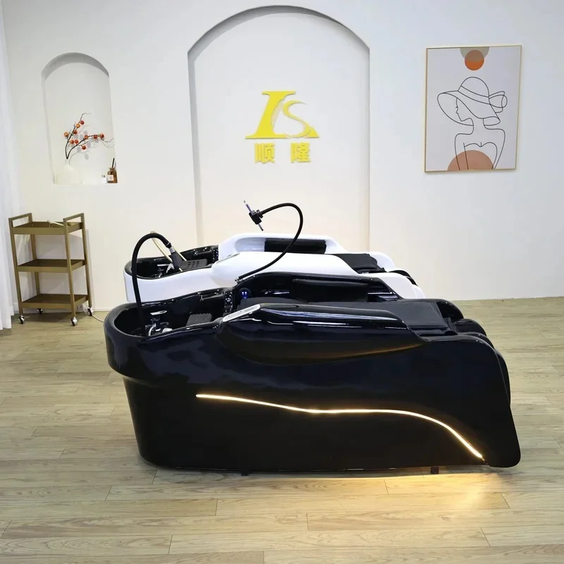 Automatic Hair Washing Massage Shampoo Bed, Ergonomic Design, Head SPA, Luxury Salons & Professional Hairdressing Services