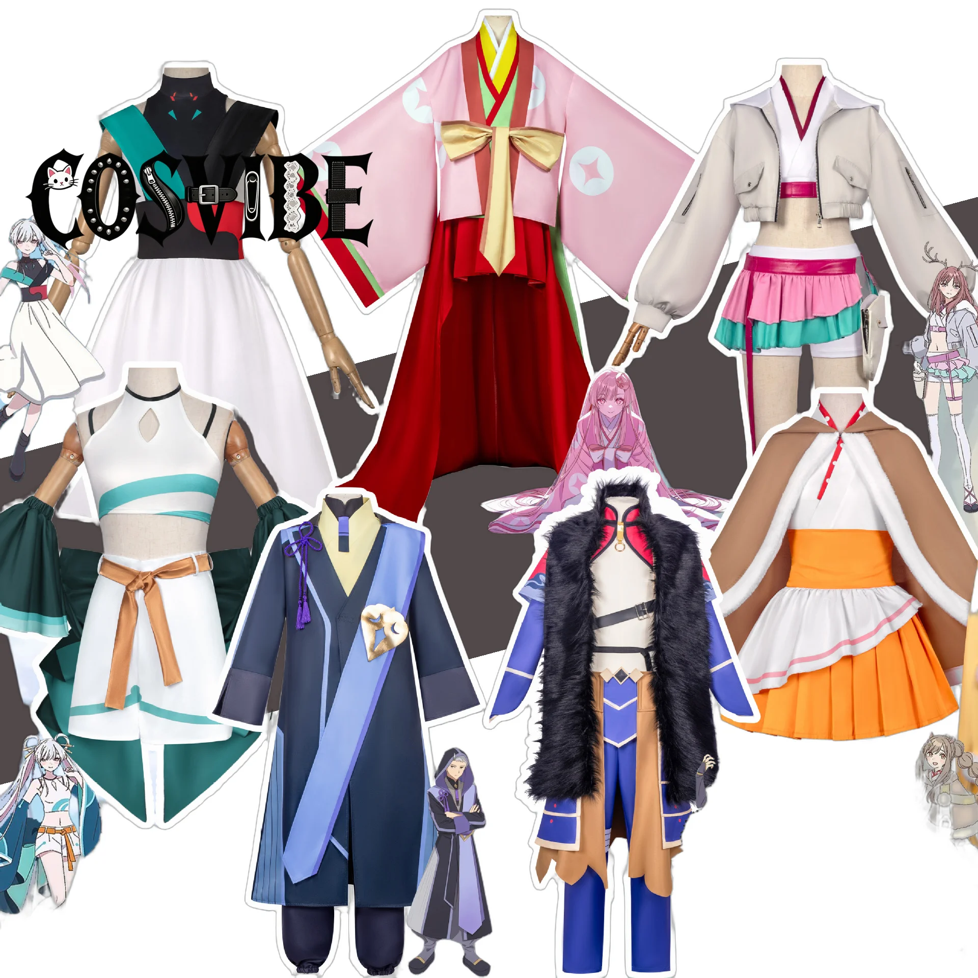 

Cosmic Princess Kaguya Komazawa Rai Mikado Akira Cosplay Costume - Uniform Wig Halloween Party Roleplay Suit