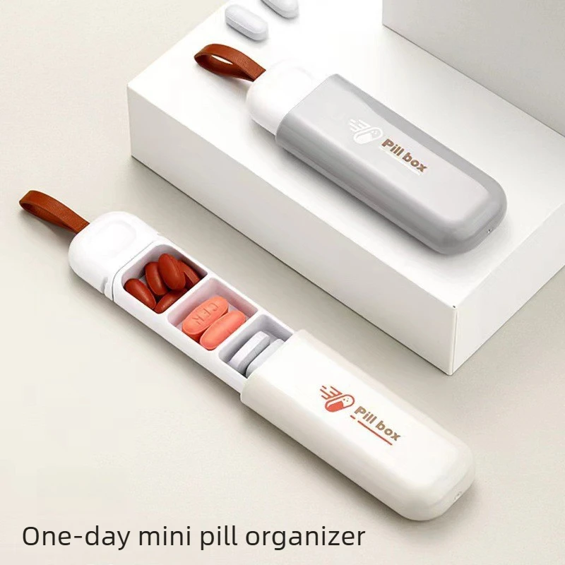 Portable Mini Daylight-Proof Medicine Box,3 Spaces Medicine Case Health Care Container Case Travel Pill Tiny Box Easy To Carry