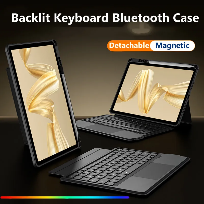 Backlit Keyboard Case for Xiaomi Pad 7 Pro 11.2 7 11.2inch 2024 6 Pro 6 11inch 5 5Pro 11 for Redmi Pad SE 11 Magnetic Keyboard