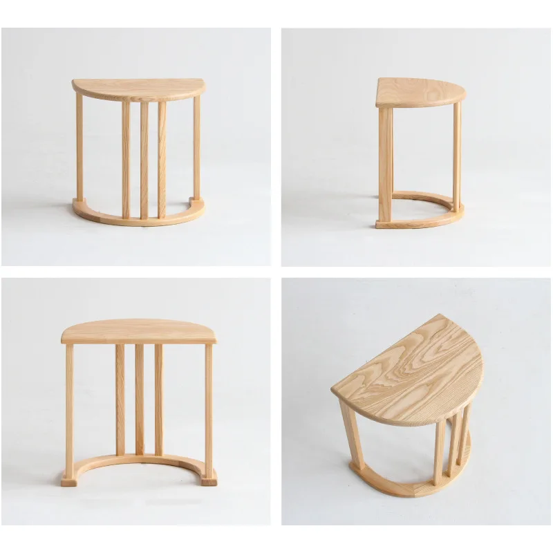 

Solid wood sofa side small coffee modern simple corner small apartment mini living room Nordic table