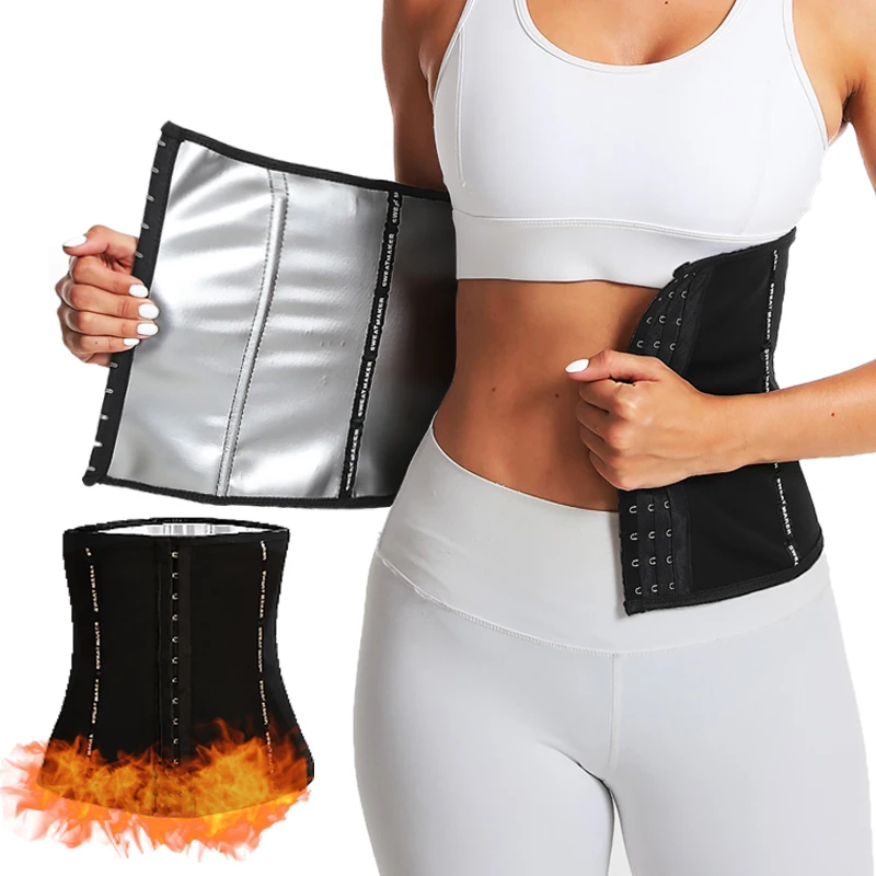 Women Sauna Sweat Belt Sweat to Lose Weight Slimming Sheath Woman Flat Belly Waist Trainer Corset Tummy Control Body Shapers