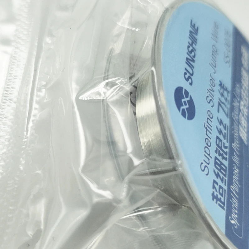 Línea de vuelo de salto de alambre de plata ultrafino, circuito Flexible de precisión superfina de 0,007mm, herramientas de reparación de teléfonos móviles SS-007E dedicadas