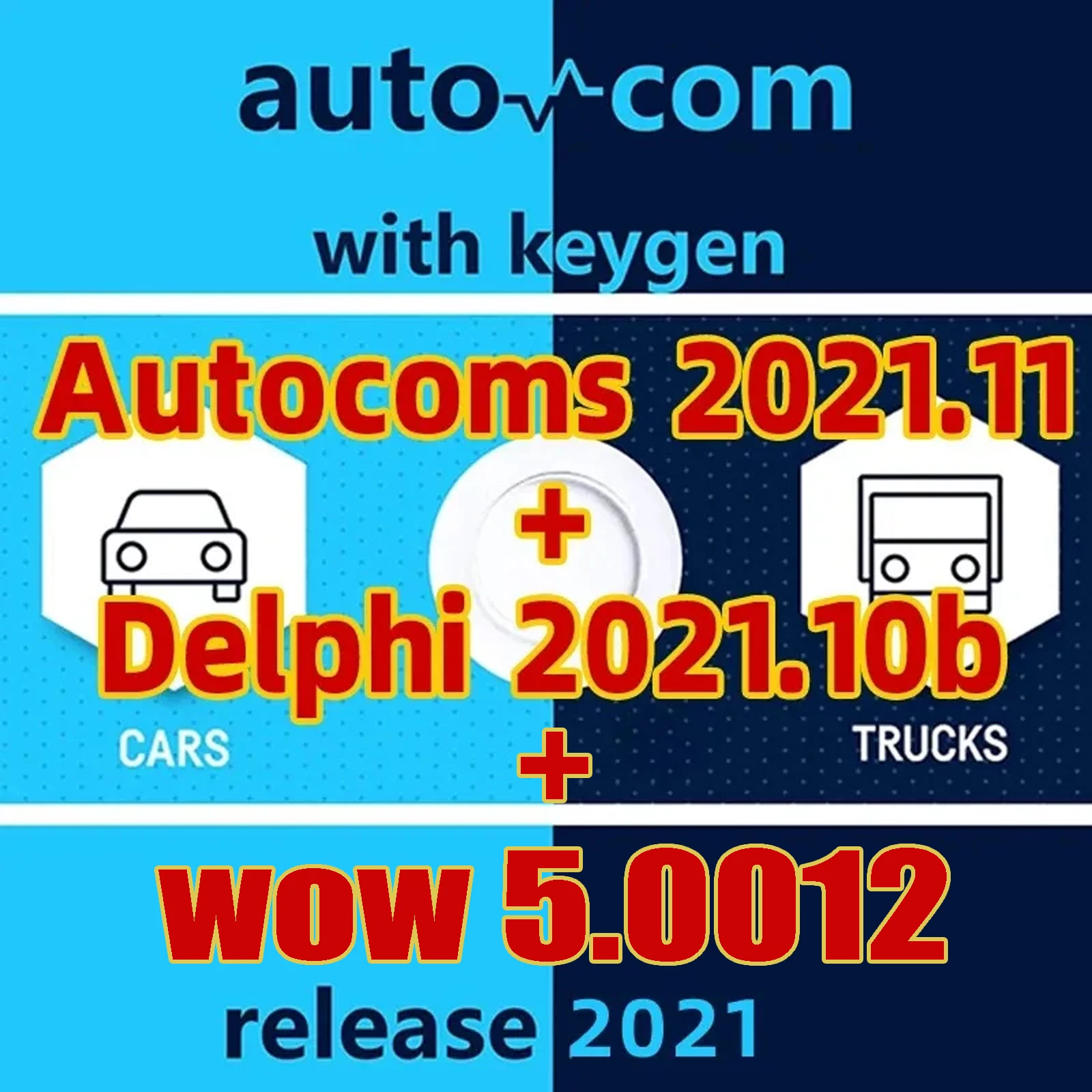 Lastest Delphis 2021.10b+Autocoms 2021.11+WOW/5 00 8 With Keygen DS 150 0BD2 Diagnostic Tool with Bluetooth Auto Repair Softy