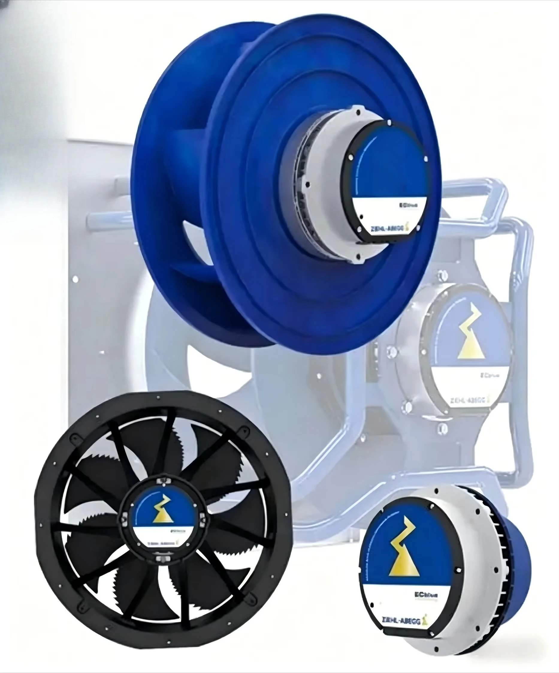 ZIEHL-ABEGG Fan FN035-4EA. WD. V7 Precision Outdoor Unit Industrial Outflow Ventilation