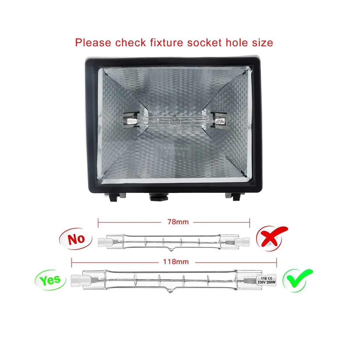 Lampadina alogena R7S 118mm 200W 230V asta alogena R7S lampadina alogena R7S lampada alogena dimmerabile 6Pack