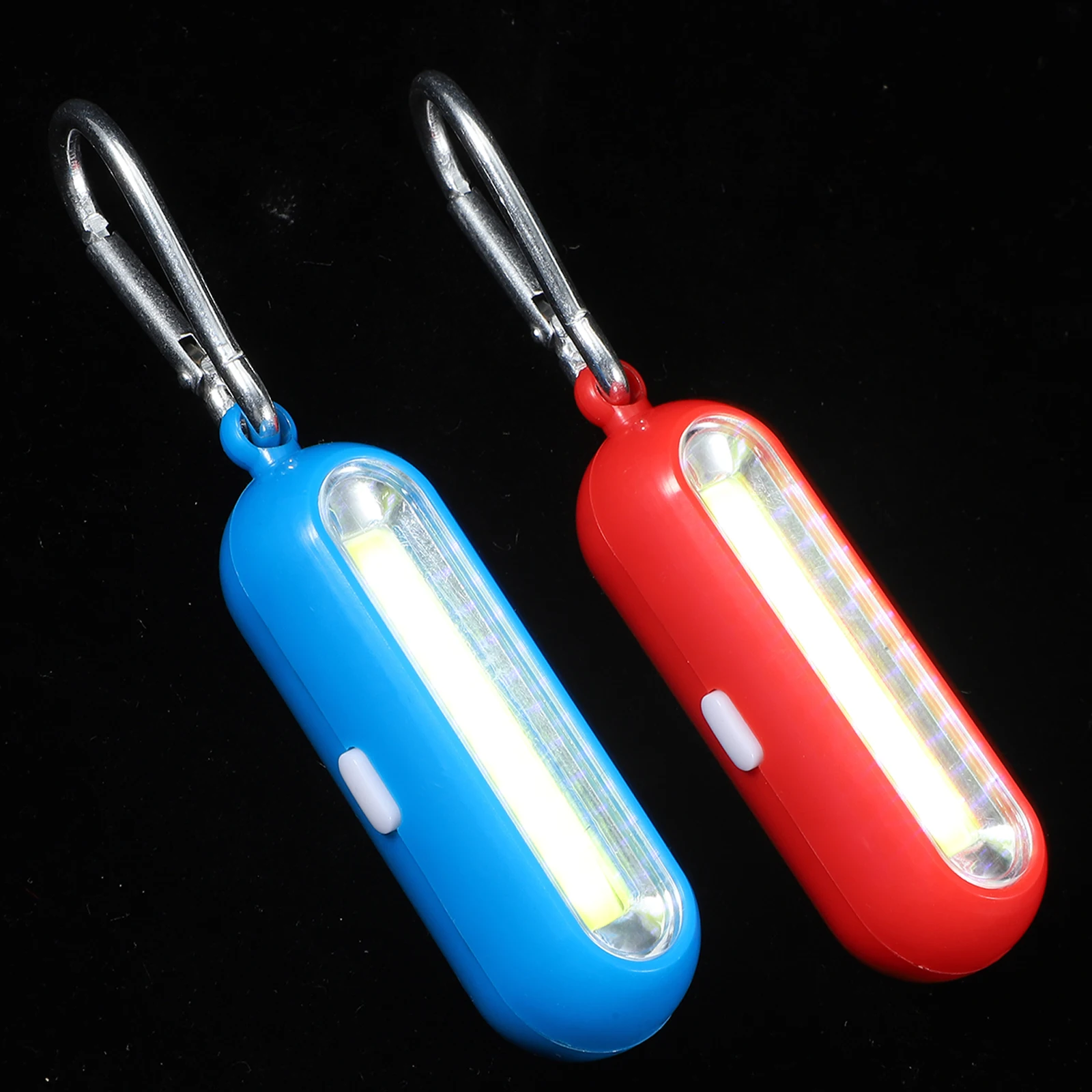 

2Pcs Mini Keychain Flashlight Metal Durable LED Light Torch Portable Emergency Camping Hiking Keyring Light Keychain Flashlight