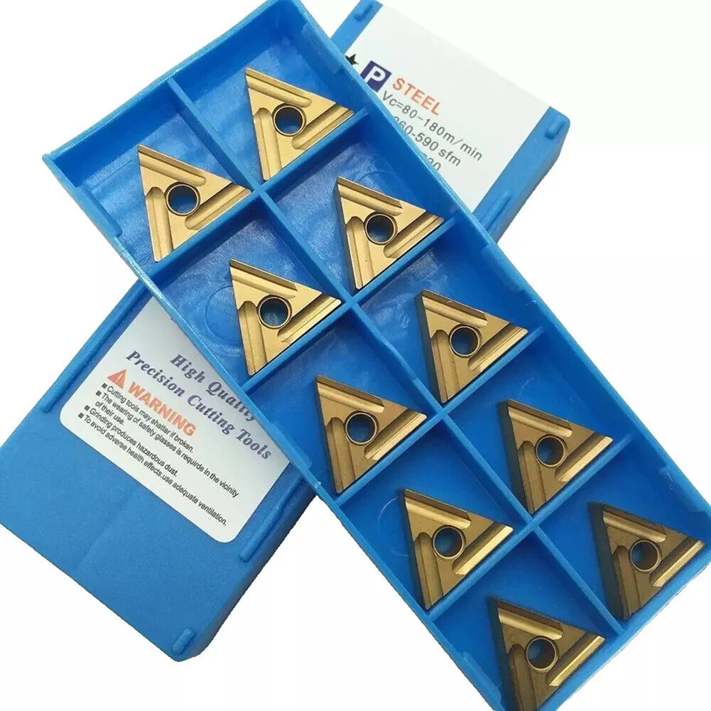 Set di 10 inserti TNMG160404 TNMG331 per torni CNC Utensili ottimali per lavorazione acciaio, acciaio inossidabile e ferro