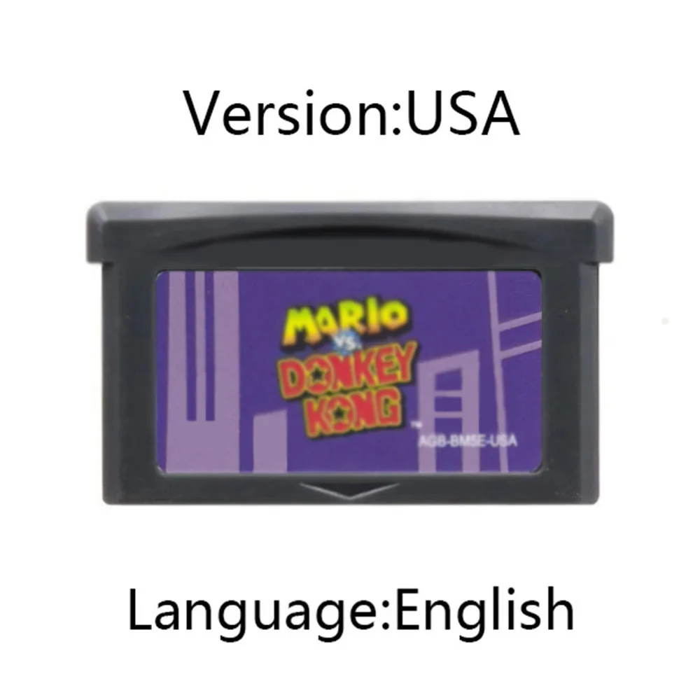 GBA Game 32Bit Cartridge Videogameconsolekaart Donkey Kong-serie vs. Donkey Kong Country voor GBA/SP/DS