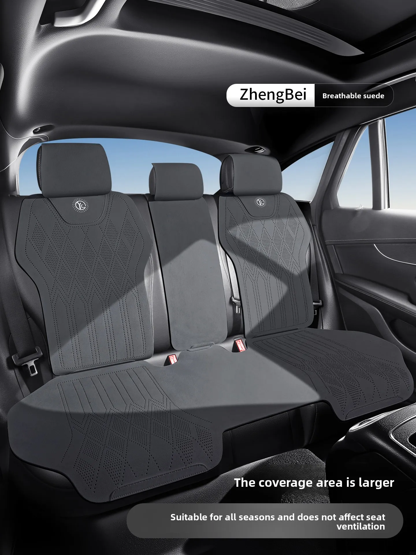 Universal All Seasons Car Seat Cover Perforated Breathable Suede Leather Seat Protection SUV Sedan Thin Suede Car Seat Cover
