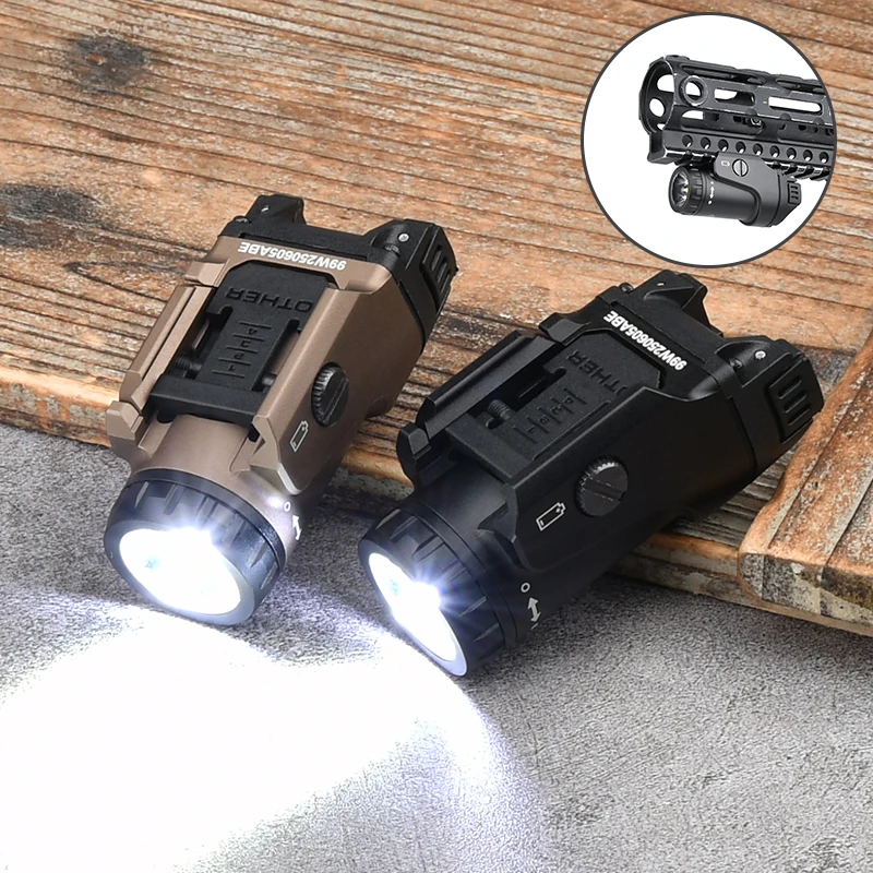

New tactical FOXTROT1X hanging flashlight 800lm illumination hunting weapon air gun reconnaissance light LED light 20mm track