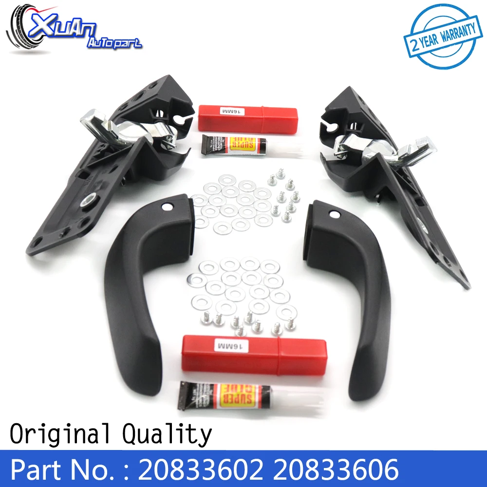 XUAN Car Interior Door Handle Repair Kit Inside Left Right Pair 20833602 20833606 for Chevy Silverado GMC Sierra 1500 2500 07-14