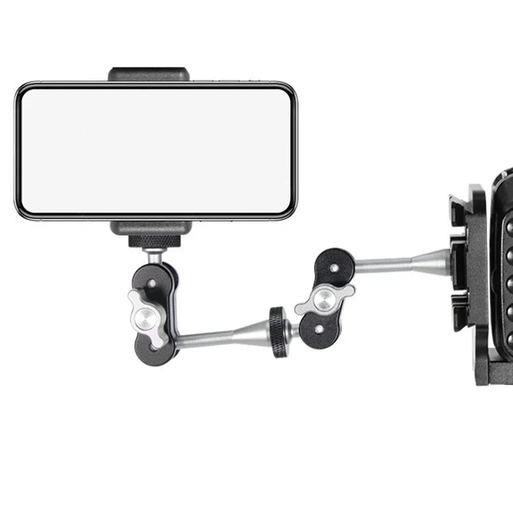 

Brand New Camera Articulating Articulating 1/4 Inch Screw Interface Adjustable Position And Angle Black/Silver