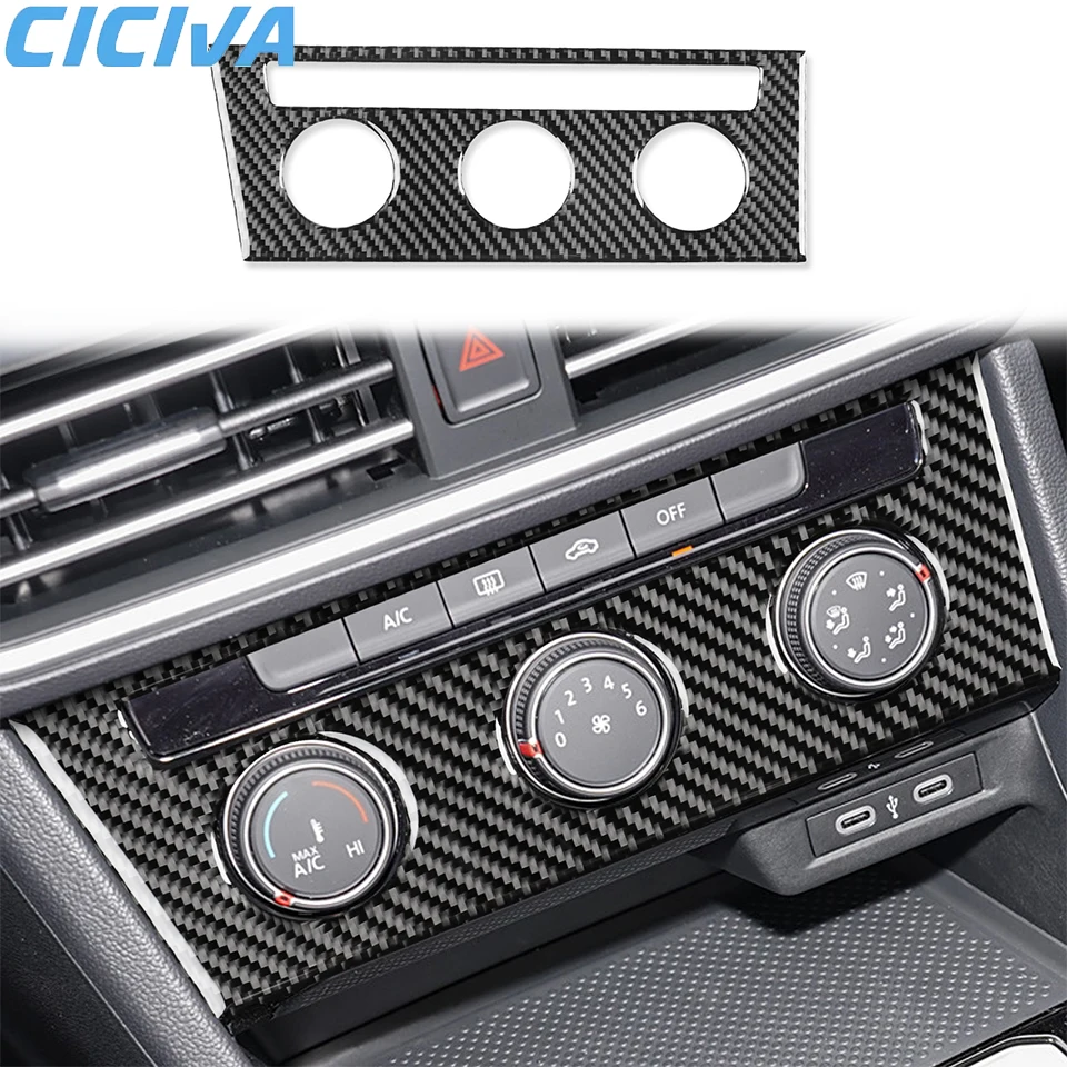 

Soft Carbon Fiber Central air conditioning panel style A Trim Stickers For Volkswagen Sagitar 2019-2023 Car Interior Accessories