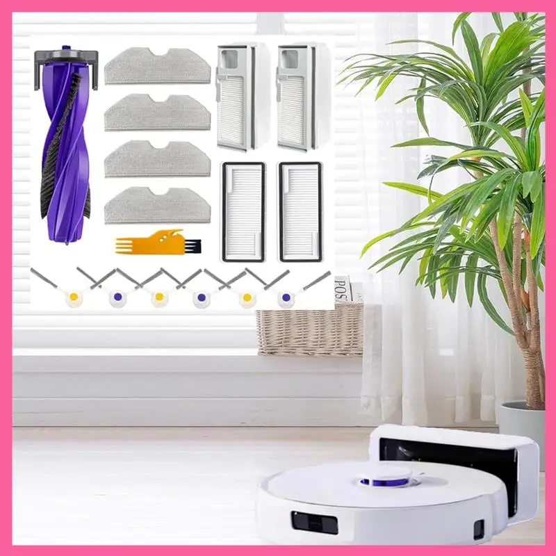 

HOT-For Narwal Freo X Plus Robot Vacuum Cleaner Main Side Brush Hepa Filter Mop Cloth Dust Bags Replacement Parts