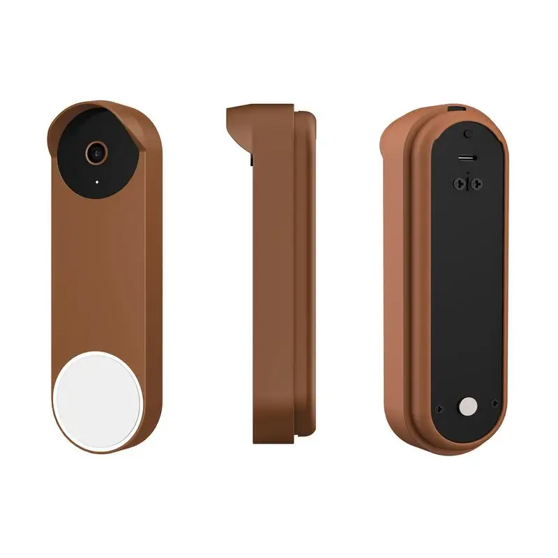 Funda protectora de silicona para timbre de puerta Google Nest, cámara, resistente a los rayos UV, resistente a la intemperie, impermeable, cubierta