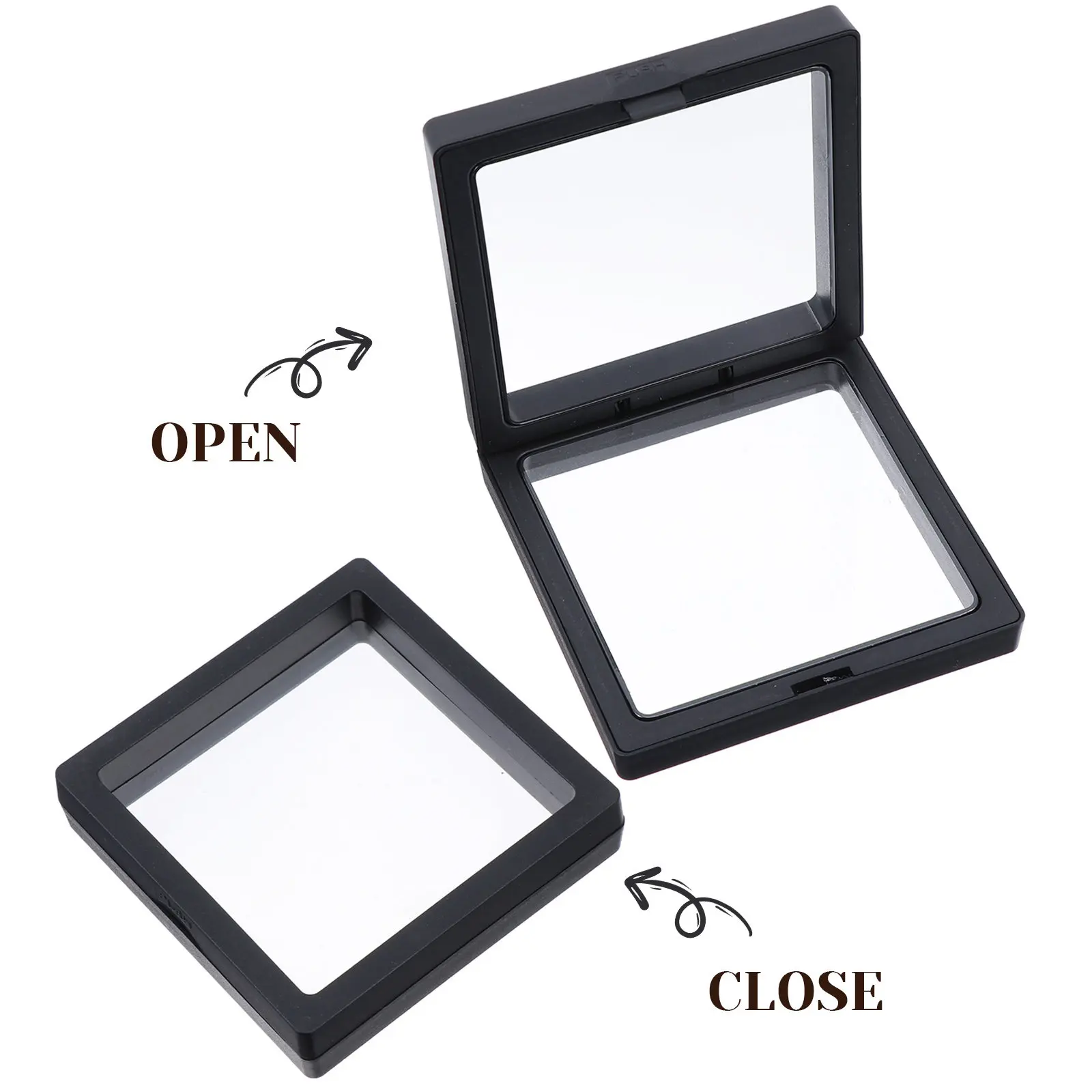 3Pcs Nail Storage Box Premium ABS False Nail Organizer Stackable Transparent Storage Container Kit for Salon Tools Jewelry