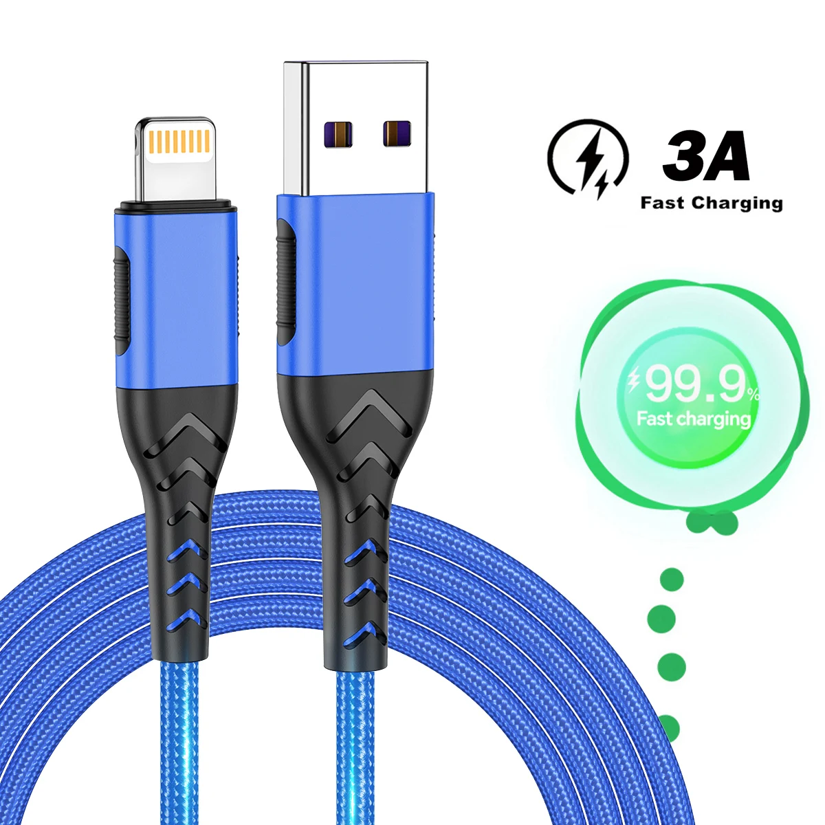 3A Fast Charging Cord USB Cable For iPhone 11 12 13 14 Pro X XS Max 6 7 8 Plus SE iPad Mobile Phone Charger Data Wire