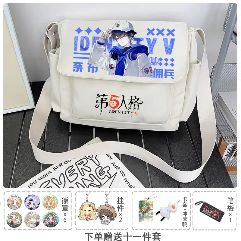 In Stock Anime Identity Ⅴ Game Cos Prisoner Antiquarian Naiad Photographer Etc. 2026 Simple Cartoon Print Shoulder Bag Giving