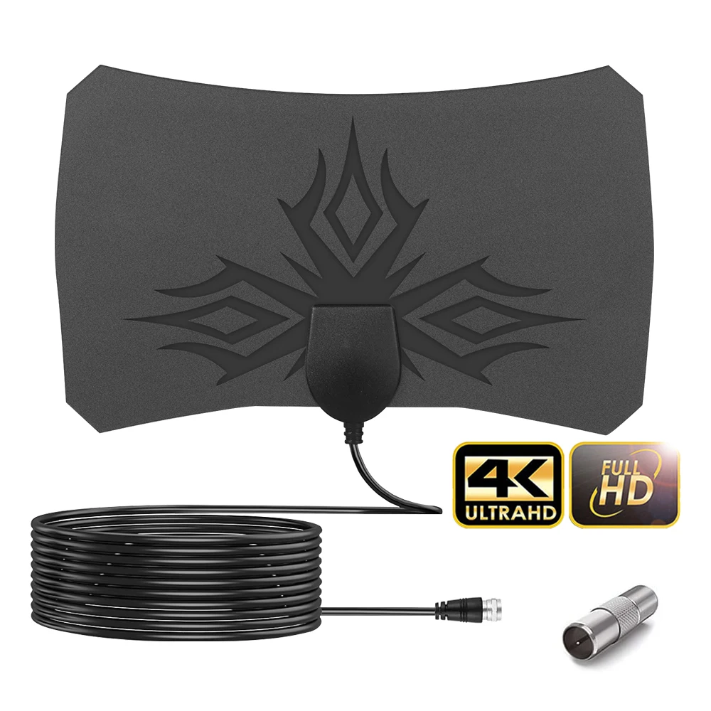 kebidumei 4K 8K 25DB High Gain HD TV DTV Box Digital TV Antenna 3000 Miles Booster Active Indoor Aerial HD Flat Design Wholesale