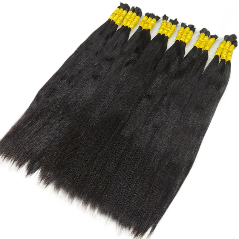 스트레이트 번들 인간 모발 10A 인간 모발 1 번들 스트레이트 헤어 30인치 브라질 처녀 인간 모발 연장 천연 색상