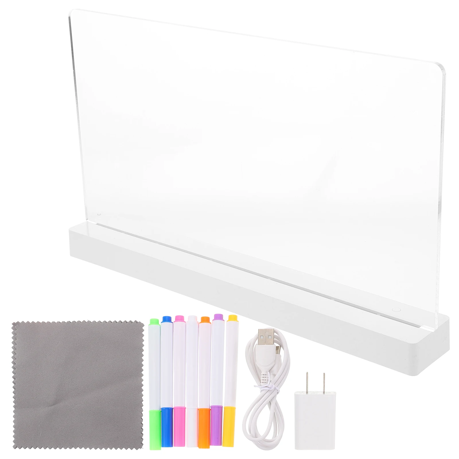 

Fluorescent Board Bar Menu Operated Light Cafe Sign Clear Drawing Transparent Acrylic Office
