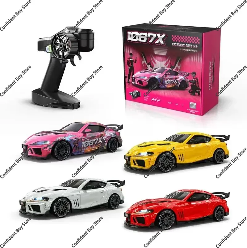 1:43 Supra 1087X RC Drift Car Diecast Metal Body Static Model