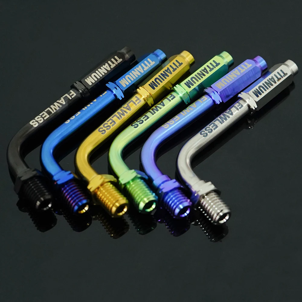 FLAWLESSTI M10 Gr5 Titanium Brake Throttle Elbow Cable