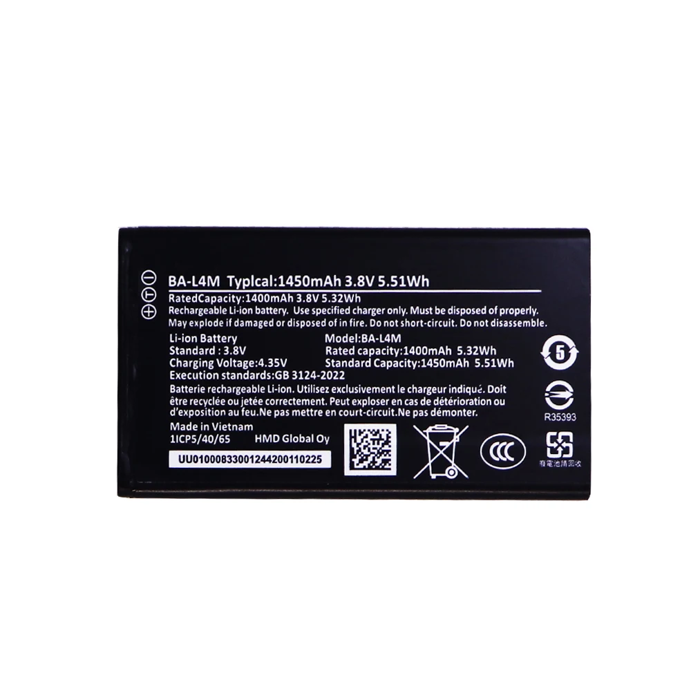 Batería de Teléfono Recargable de 1450 mAh y 3.8 V BA-L4M BA L4M BAL4M para Nokia 220 4G 235 4G 3210 4G, Gran Oferta
