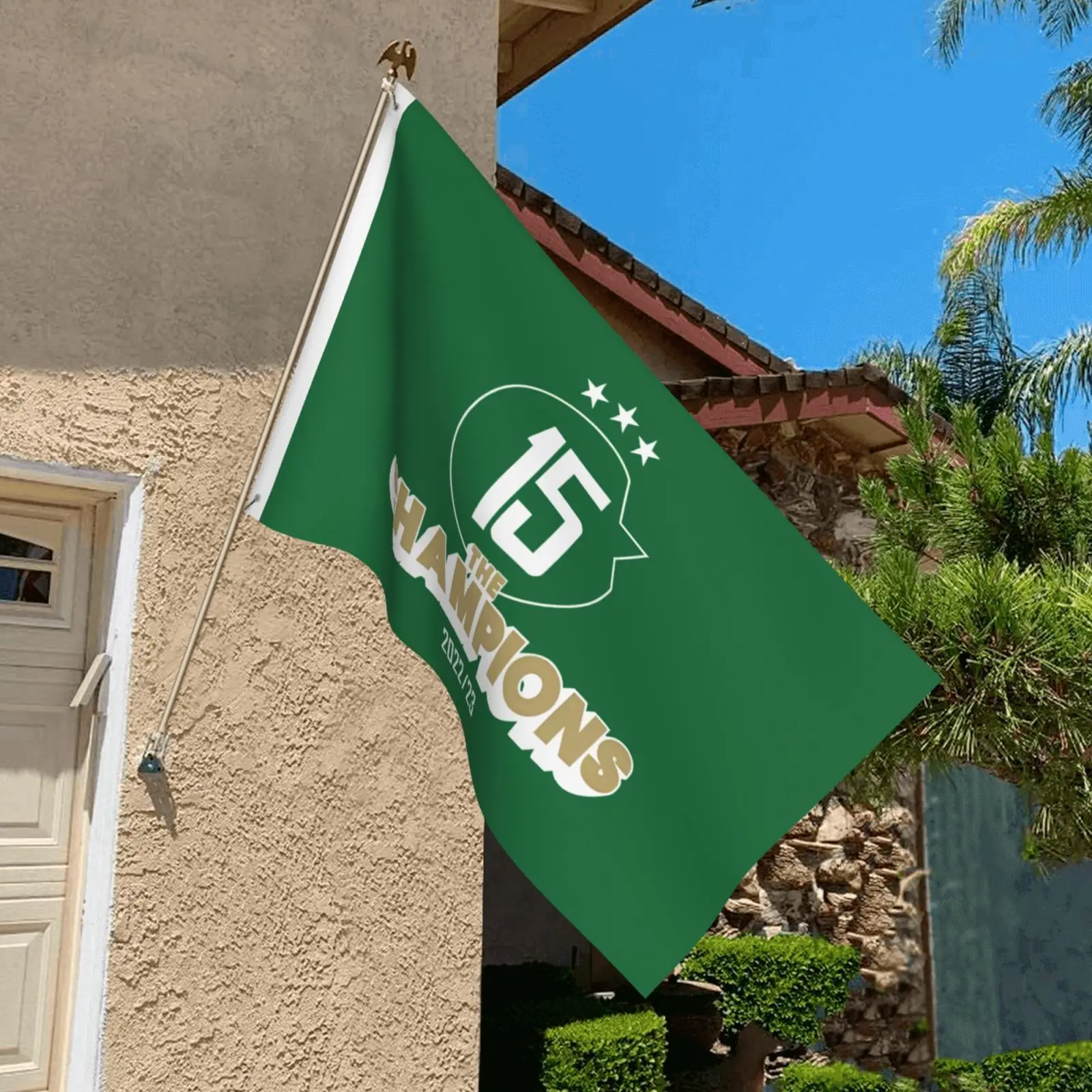 Israel MHFC Maccabi - Haifa Champions 15 Double-Sided Flag for Home Party Garden Indoor Outdoor Flags Decoration Banner