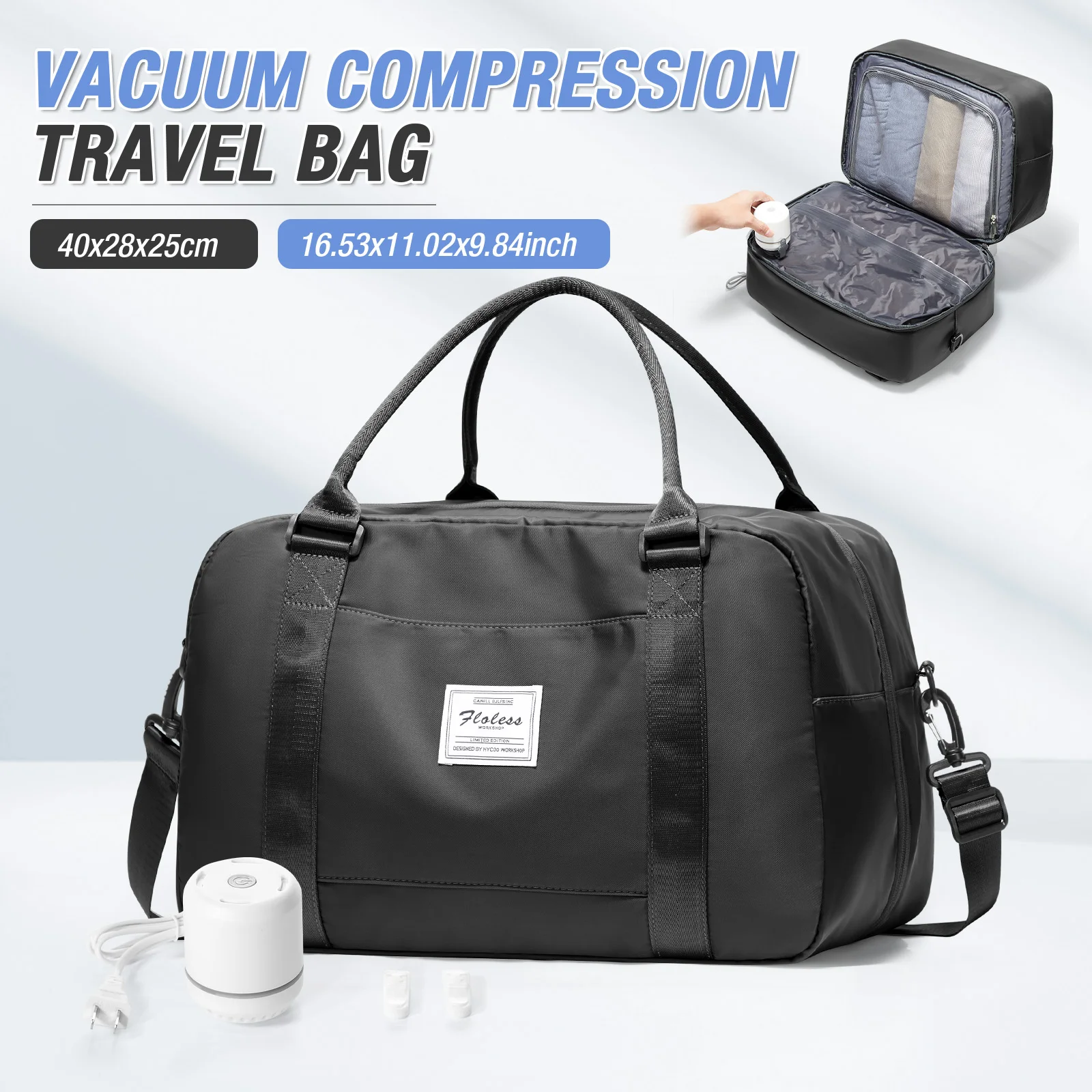 Clothing Storage Bag, Vacuum Compressed Luggage Large Travel Bag,Handbag Clothing Bag for Women Suit Bags for Business, Travel #1