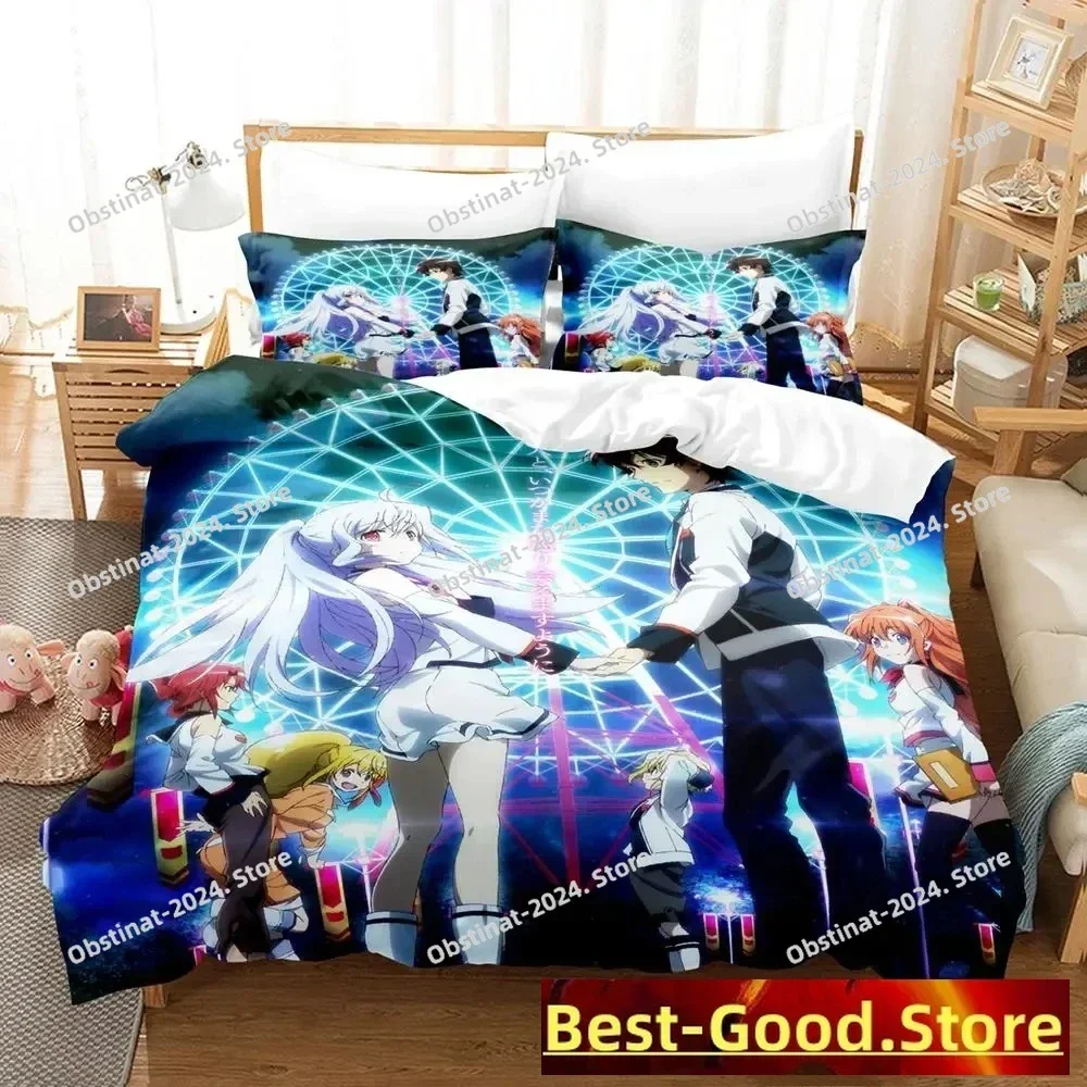 

2023 PLASTIC MEMORIES Bedding Set Single Twin Full Queen King Size Bed Set Adult Kid Bedroom Duvetcover Sets Anime Bed