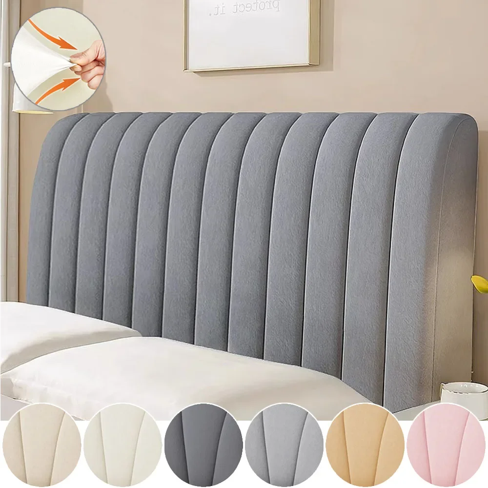 

High Grade Quilted All-inclusive Headboard Cover Luxury Soft Thick Velvet Bed Head Cover Dust and Collision Prevention 침대 머리덮개