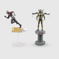 Marvel Civil War Captain America Superhero Ant Man Wasp Mini PVC Action Figure Collectible Model Kids Toys Doll 6.5cm