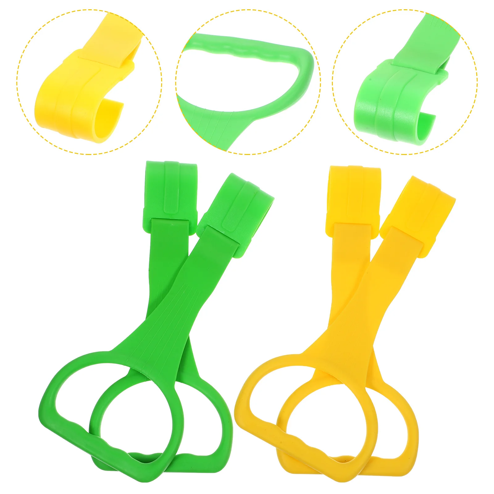 4Pcs Baby Stand Up Rings Crib Pull Rings Safe Durable Tools Infants Toddler Hand Pull Ring