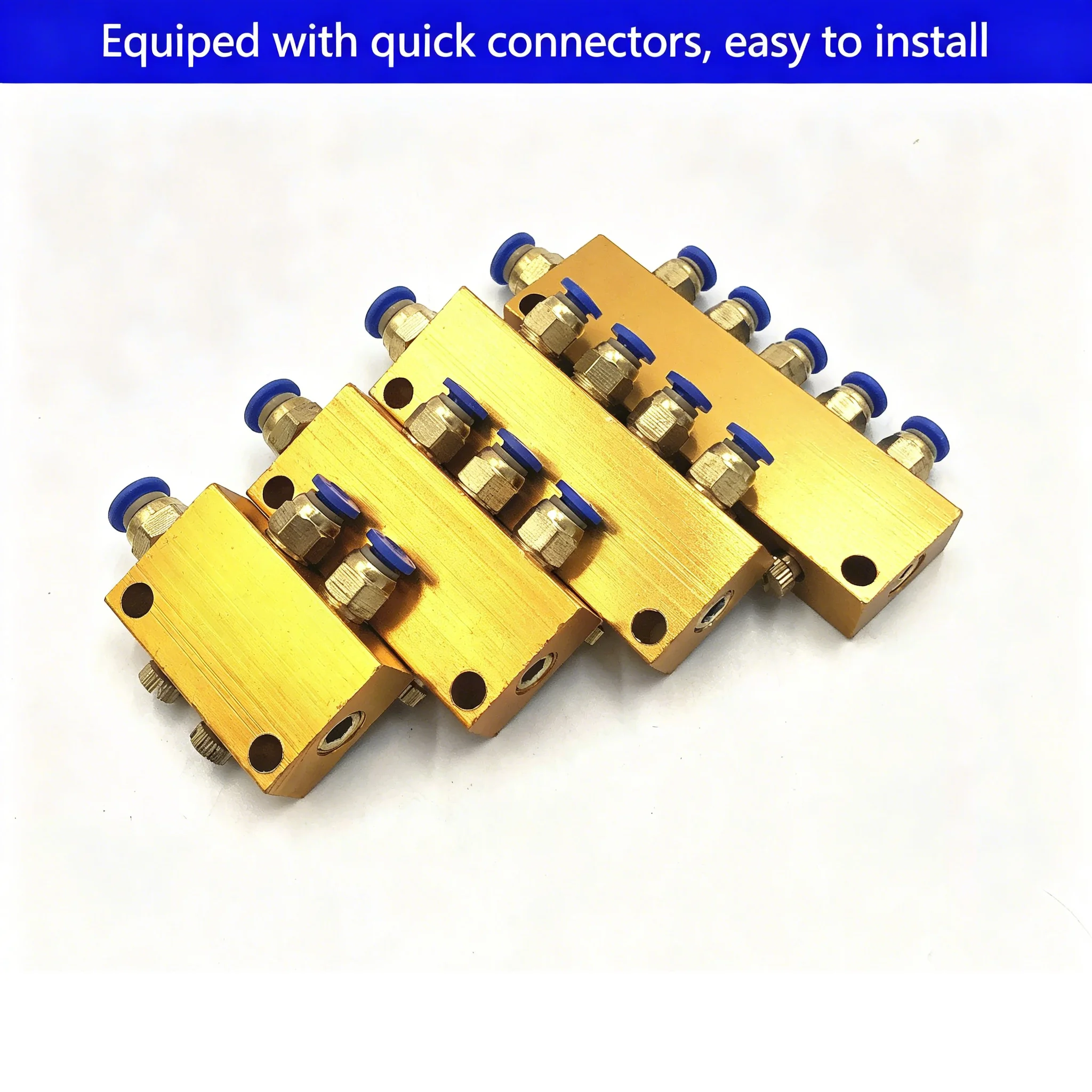1Set 2 3 4 5 6 7 8 9 10 12 Way Adjustable Lube Oil Piston Distributor Separator Manifold Block
