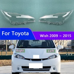 For Toyota Wish 2009 2010 2011 2012 2013 2014 2015 Headlamp Transparent Cover Lampshade Headlight Shell Lens Plexiglass