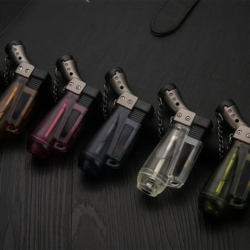 2024 Metal Windproof Turbo Gas Lighters Welding Torch Kitchen Cooking Flame Powerful Spray Gun Cigar Lighter For Men Gifts