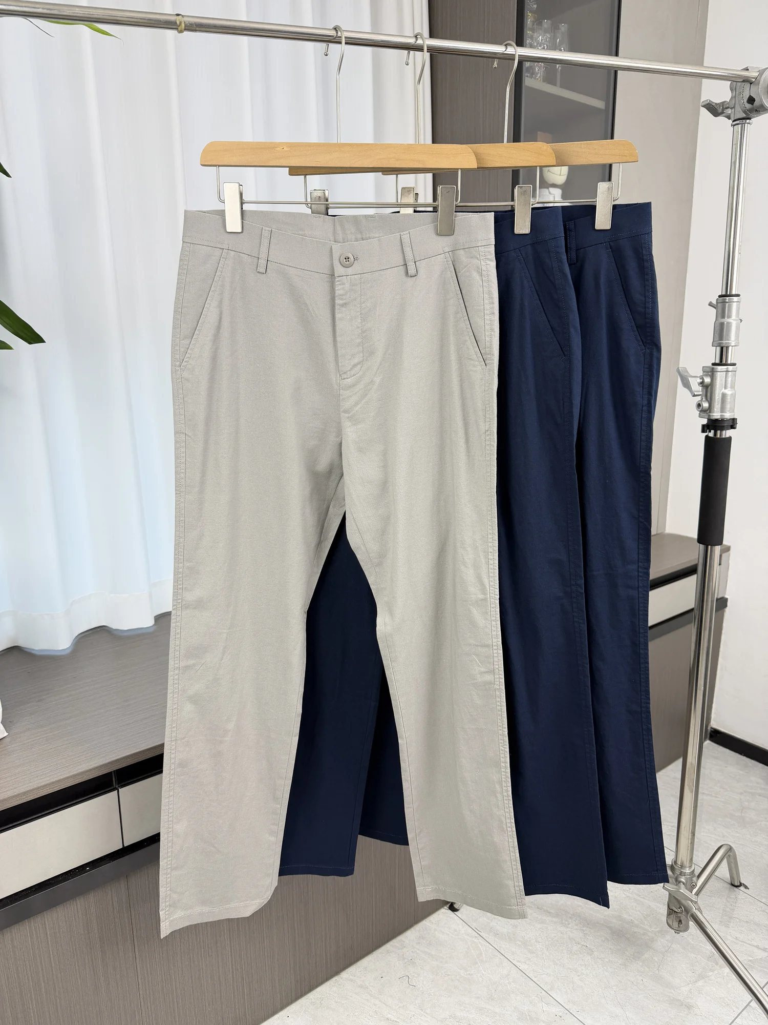 

l Cotton Linen Blend Men's Casual Pants Breathable Comfortable Spring Commute Sle Tee-Dimensional Tailoring