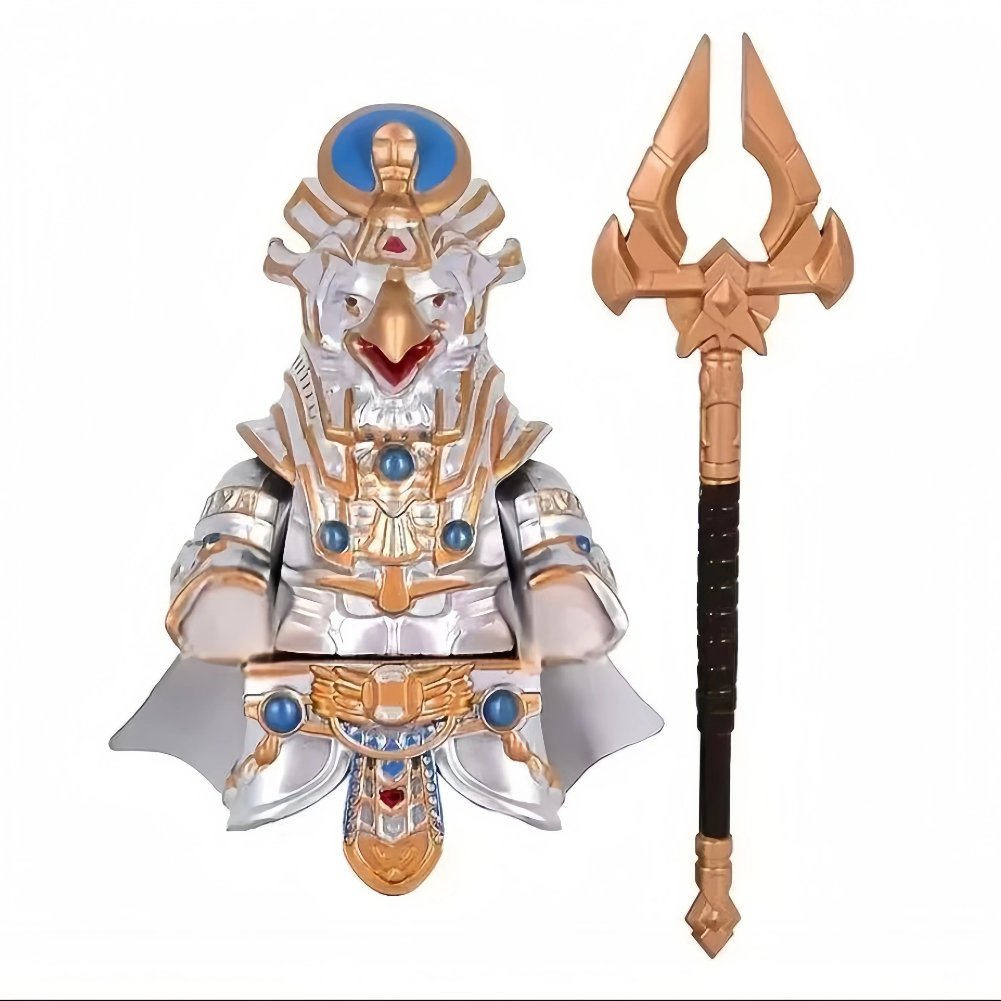 Medieval Knight Role, Ancient Moc Accessories, Sun Condor Head Pharaoh Armor, Toy Building Block Set, Suitable for Gifts and DIY - view 3