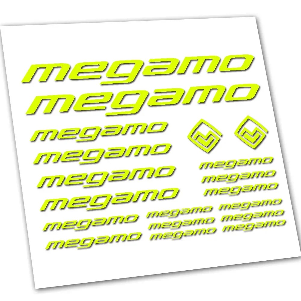 For Megamo Bike Frame Decal Set Bicycle Cycling Riding Die-Cut Vinyl Graphic