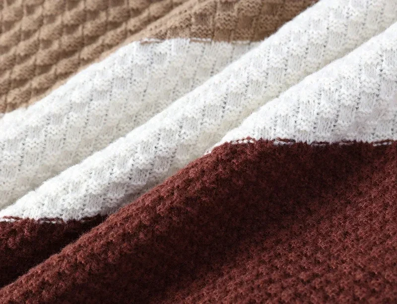 Sweater pria, musim dingin 2024 baru Sweater setengah Turtleneck remaja tebal kerah sedang Bawah Sweater rajut pria pasang longgar