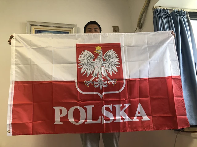 SKY FLAG 90 * 150cm Republika Polska Flaga orła flagi polskie biało-czerwone flagi UE Polska Wewnętrzna dekoracja domu na zewnątrz