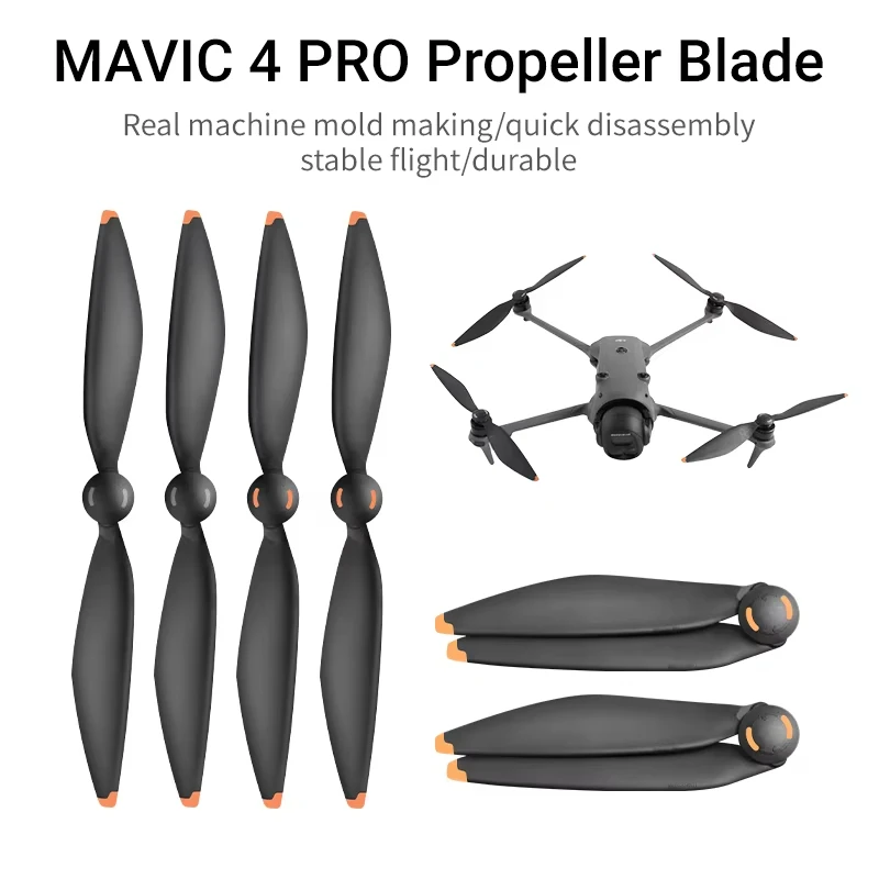

4pcs Low Noise Quick Release Propellers for DJI Mavic 4 Pro Replacement Blades Spare Parts Nylon Fiberglass Durable Stable Fligh